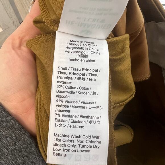 J. CREW Women's Remi Trouser Pant Size 2 Bi Stretch Muted Mustard NWT FLAW - Picture 11 of 14